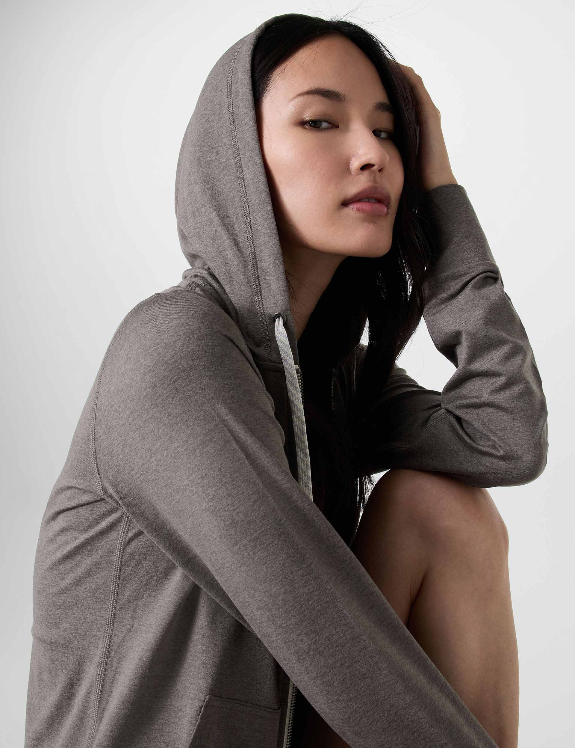 Halo Performance Hoodie 2.0 - Lightweight Athletic Pullover for Men & Women - Moisture Wicking Workout Hoodie in Chia Heather - Perfect for Gym, Running & Outdoor Activities