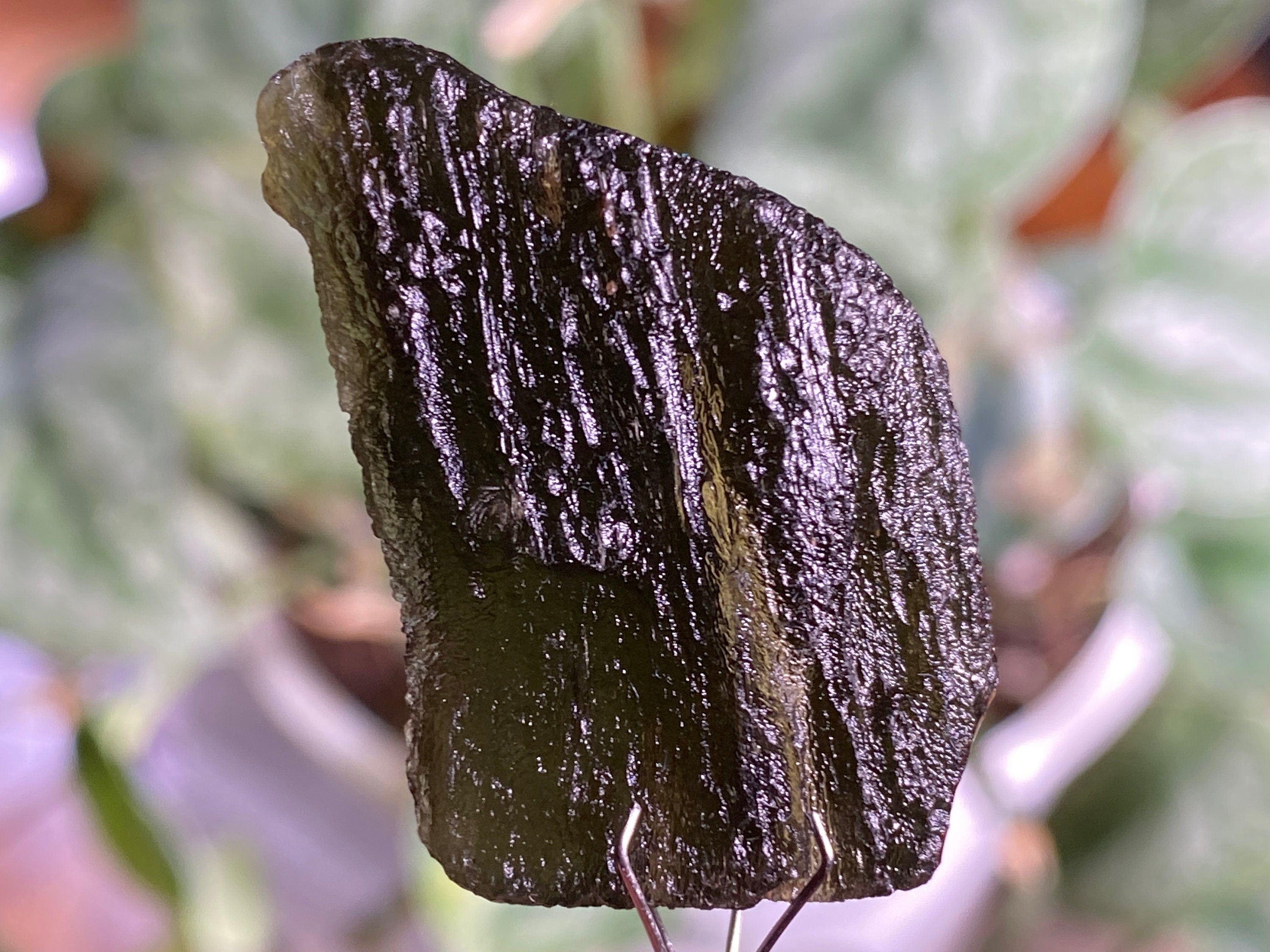 12.8g Genuine Raw Moldavite Crystal Stone - Natural Green Moldavite for Jewelry Making, Meditation & Energy Healing (44272)
