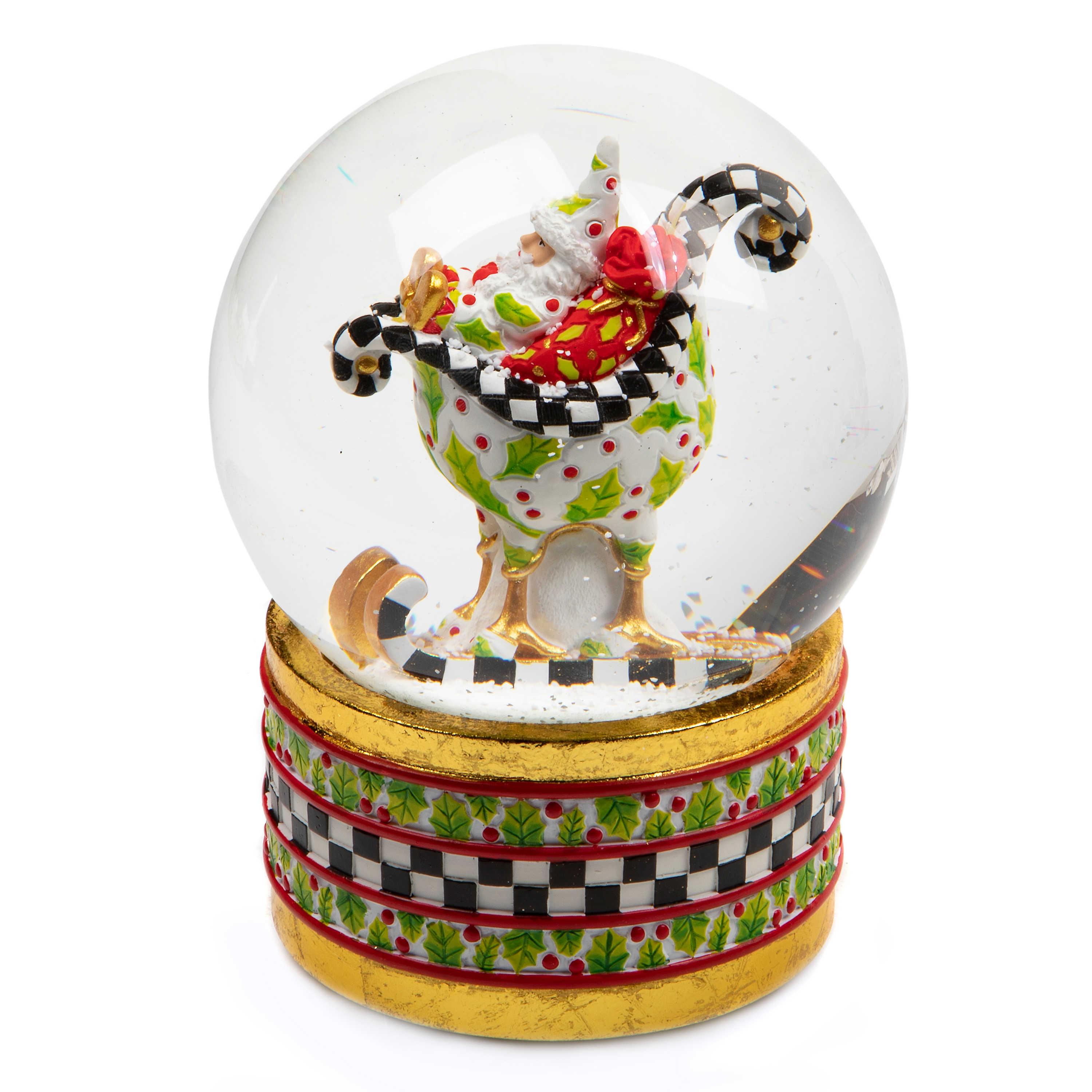 Patience Brewster Dash Away Sleigh Snow Globe - Handcrafted Christmas Decoration for Home & Office - Perfect Holiday Gift for Collectors & Christmas Lovers