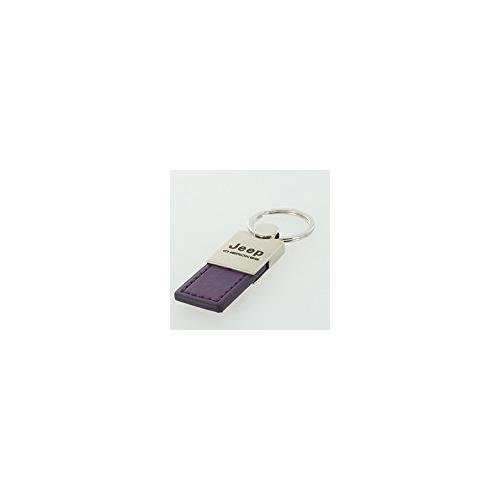 Premium Genuine Leather Keychain for Jeep Cherokee - Purple Gold Automotive Accessory | Durable Car Key Holder for Jeep Owners, Perfect Gift for Car Enthusiasts