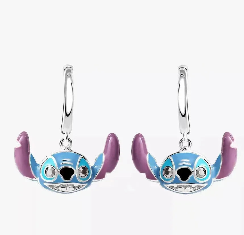 Disney Lilo & Stitch Cartoon Stud Earrings for Girls - Perfect for Cosplay, Gifts, and Everyday Fashion Accessories