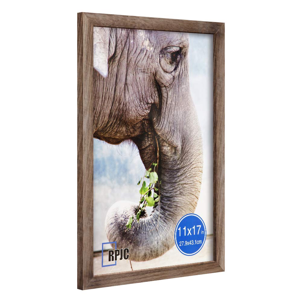 11x17 Inch Solid Wood Poster Frame - Wall Mounted Picture Frame with Carbonized Finish for Home, Office & Gallery Decor | Perfect for Art, Photos & Posters