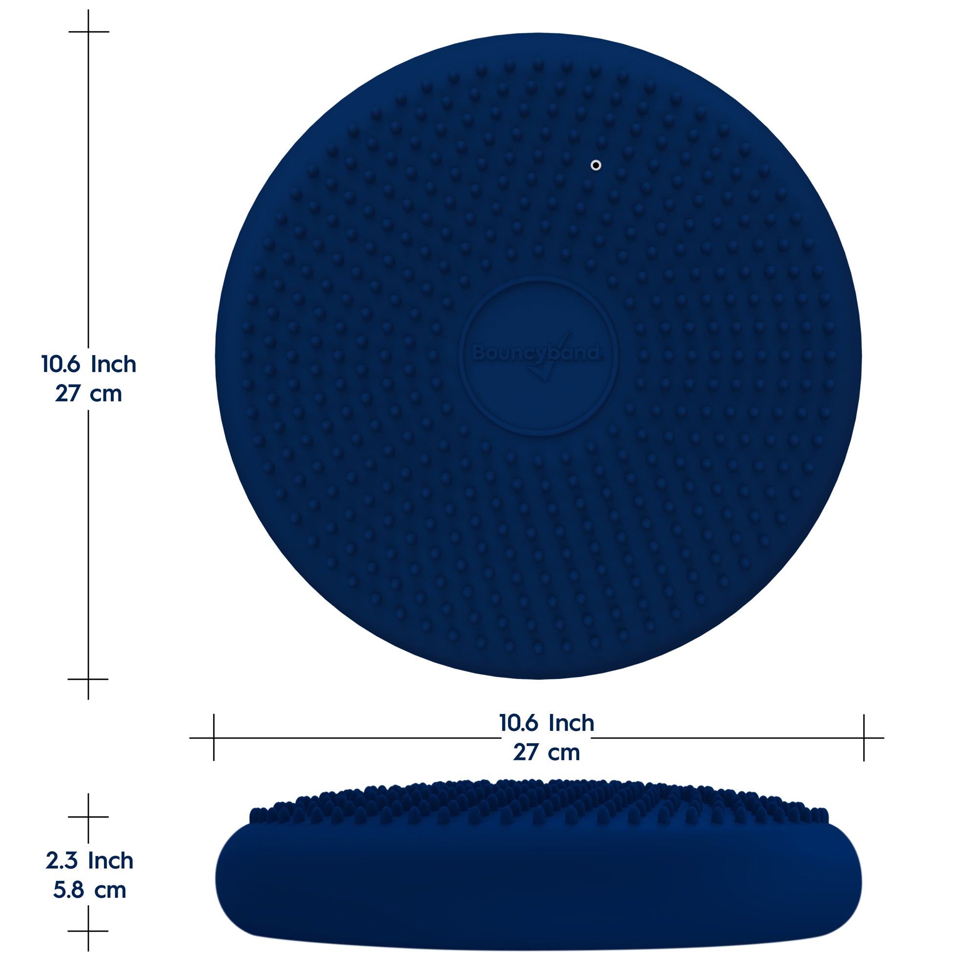 Bouncyband® Little Wiggle Seat Sensory Cushion for Kids - Blue - Improves Focus & Wiggly Movement - Perfect for Classroom, Homeschool & ADHD Sensory Needs