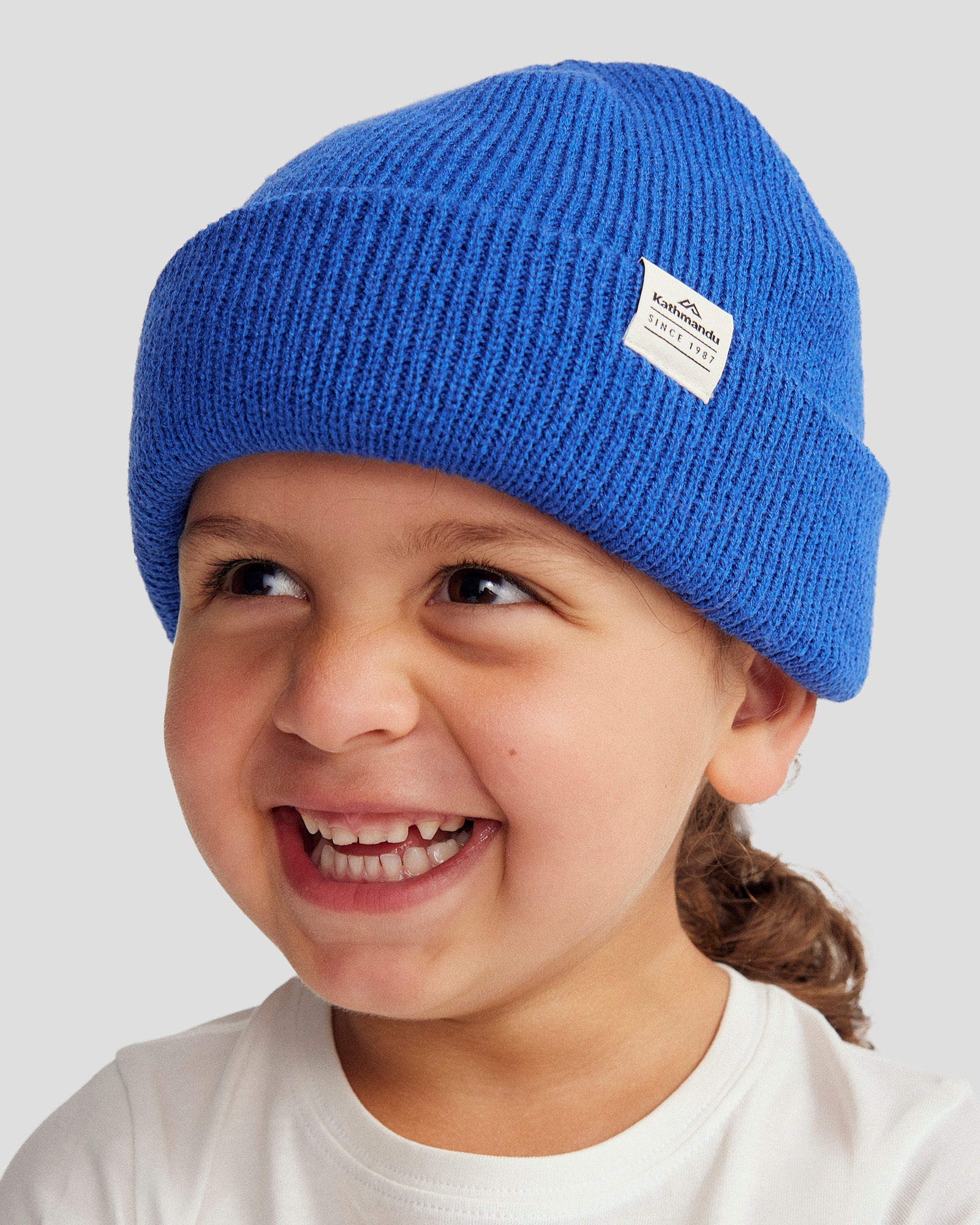 Fyfe Kids' Beanie Hat - Soft & Warm Winter Cap for Boys & Girls - Peak Blue - Perfect for Outdoor Activities, Skiing, and Snow Play