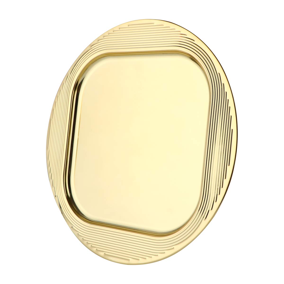 YARDWE 1-Pack Stainless Steel Dinner Plates - Durable Camping & Picnic Dishes for Outdoor, RV, and Home Use