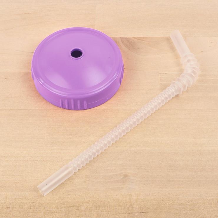 Reusable Play Straw Lid & Straw Set - BPA-Free Silicone Drinking Straws for Kids & Adults - Perfect for Smoothies, Juices, and Cold Beverages at Home, School, or Travel