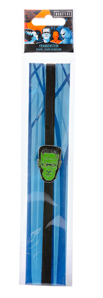 Universal Monsters Frankenstein Enamel Charm Bookmark - Horror Book Accessory for Halloween, Gothic Decor & Collectible Gift
