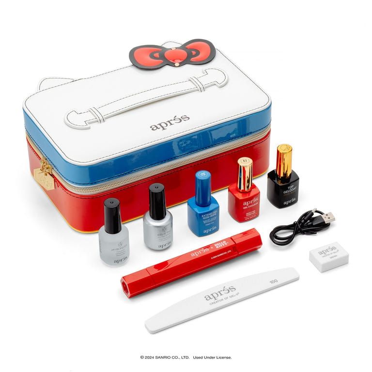 Apres Gel X Nail Extension Kit with Hello Kitty Design - Professional DIY Nail Art Set for Salon-Quality Manicures at Home | Perfect for Parties, Weddings & Special Occasions