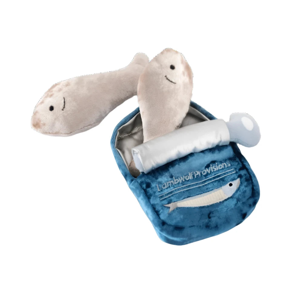 Burrow Sardines Cat Toy - Interactive Plush Fish Toy for Cats with Catnip - Fun Playtime for Indoor & Outdoor Cats - Perfect for Play, Exercise & Mental Stimulation