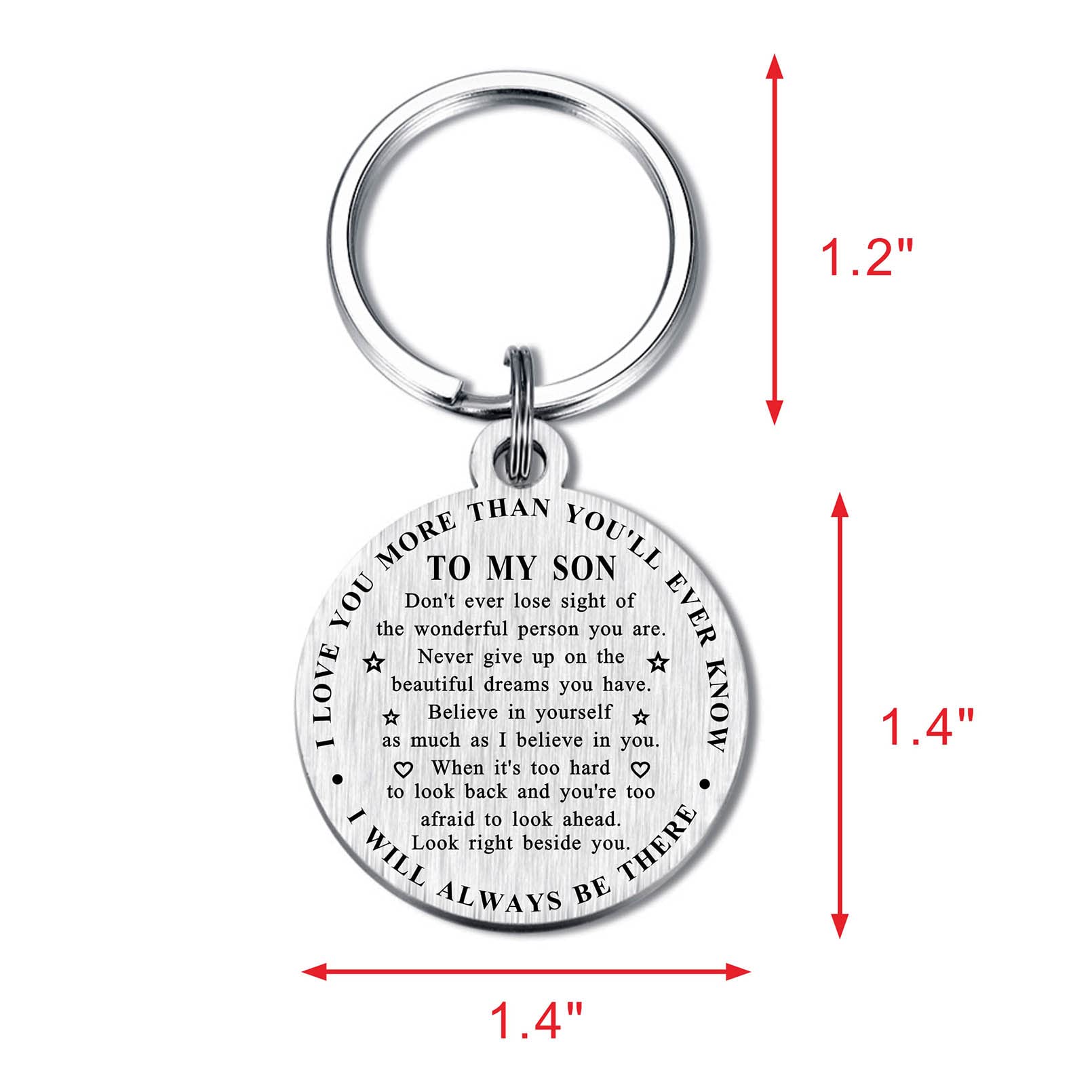 Son Graduation Gifts - Keychain for Birthday & Christmas - Perfect for School & Special Occasions