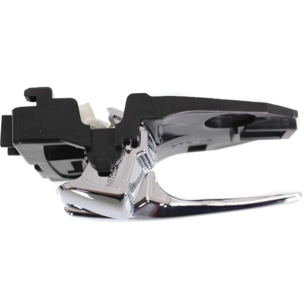 Mitsubishi Outlander 2003-2006 Interior Door Handle - Front or Rear Driver Side Chrome with Lock Button | Compatible with All Submodels | Easy Replacement for Car Door Repair & DIY Upgrade