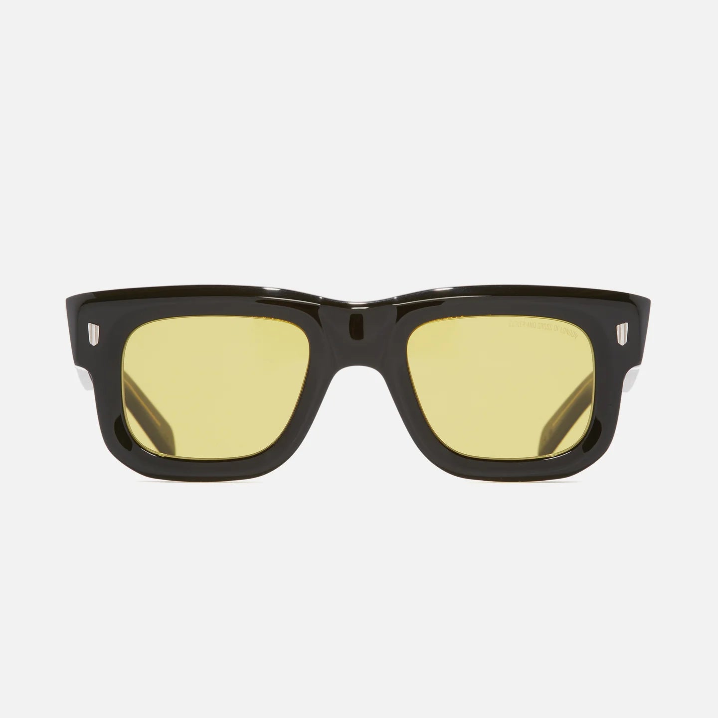 Cutler and Gross 1402 03 Black Amber Sunglasses - Classic Vintage Style for Men & Women - Perfect for Outdoor Activities, Driving, and Fashion Accessories