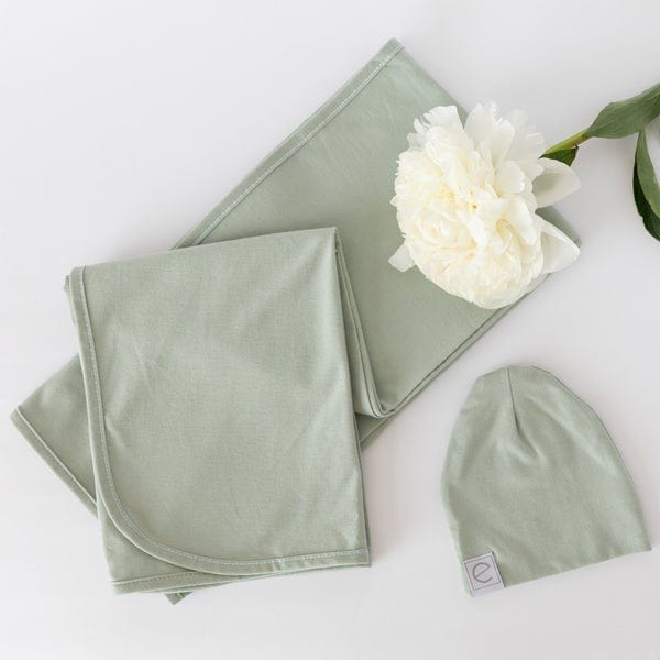 Ely's&Co. Jersey Cotton Swaddle Set - Soft Baby Swaddle Blankets for Newborns, Breathable & Stretchy for Comfortable Sleep, Perfect for Nursery, Travel & Photo Shoots