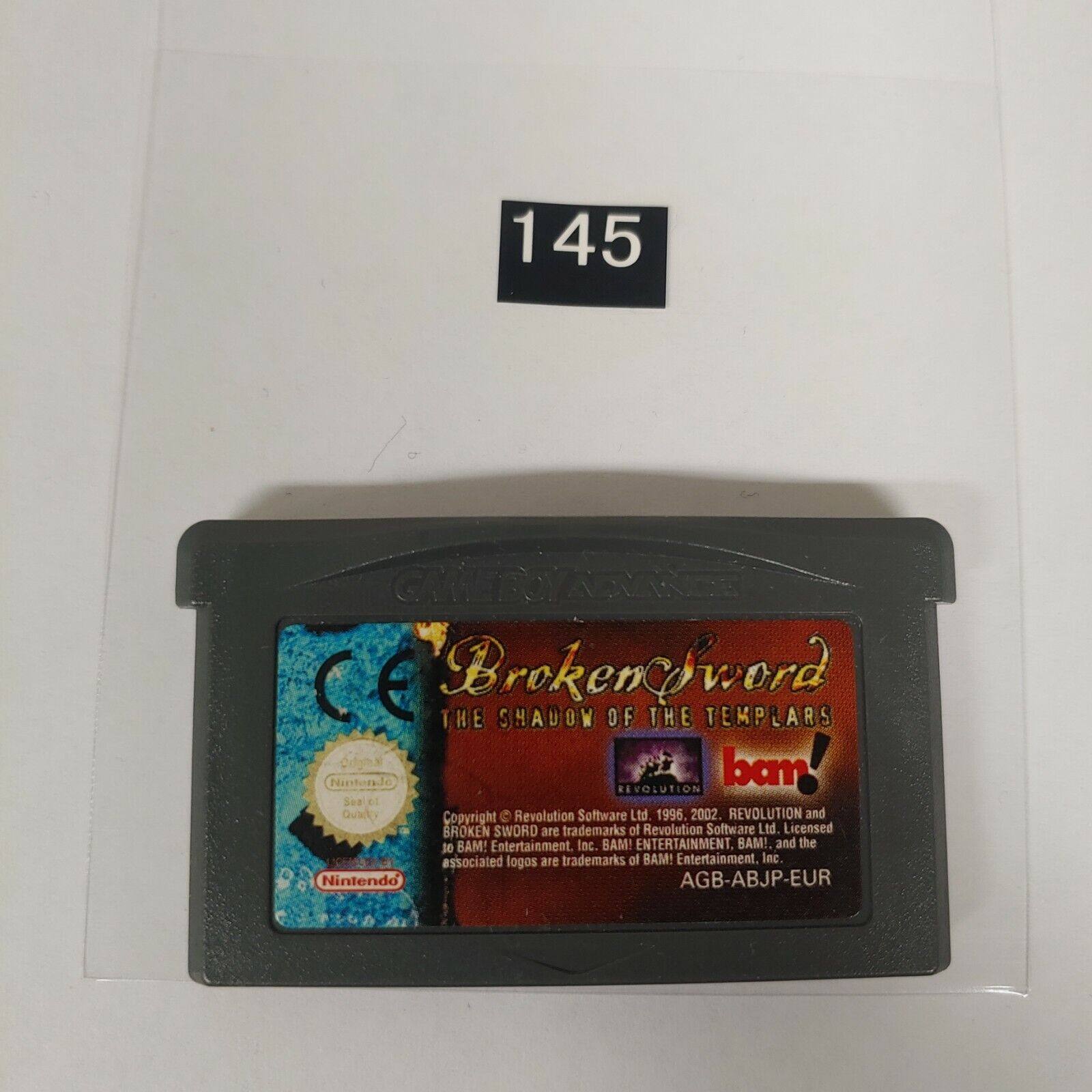 Broken Sword: The Shadow of the Templars - GBA Game Boy Advance Video Game | Classic Adventure Puzzle Game for Retro Gaming Enthusiasts & Collectors | Perfect for Travel & Nostalgic Gaming Sessions