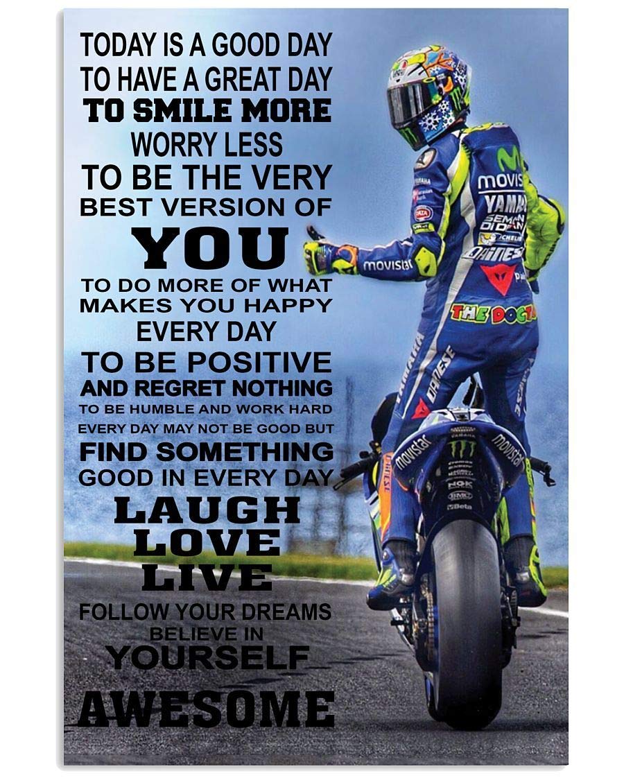 Staripy 'Today is A Good Day' Motivational Poster - Inspirational Wall Art for Home, Office & Gym Decor - Perfect for Living Room, Bedroom & Workspace