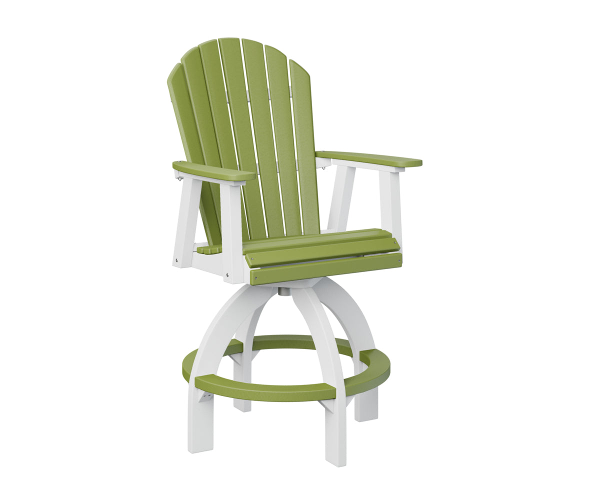 Berlin Gardens Comfo Back Swivel Bar Chair - Adjustable Height Counter Stool for Kitchen Island, Breakfast Nook & Home Bar - Comfortable Swivel Seat with Back Support