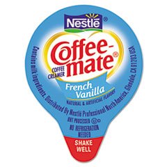 6 Pack NES35070 Liquid Coffee Creamer Mini Cups - French Vanilla Flavor for Coffee, Tea & Desserts | Perfect for Office, Home & Travel Use
