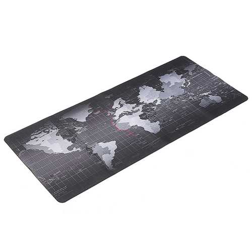 800x300x2mm Large World Map Mouse Pad for Laptop & Desktop - Perfect for Office, Gaming, and Travel Enthusiasts