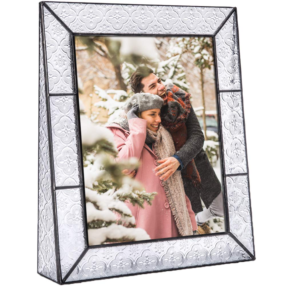 8x10 Clear Glass Picture Frame - Vertical Tabletop Display for Home & Gifts