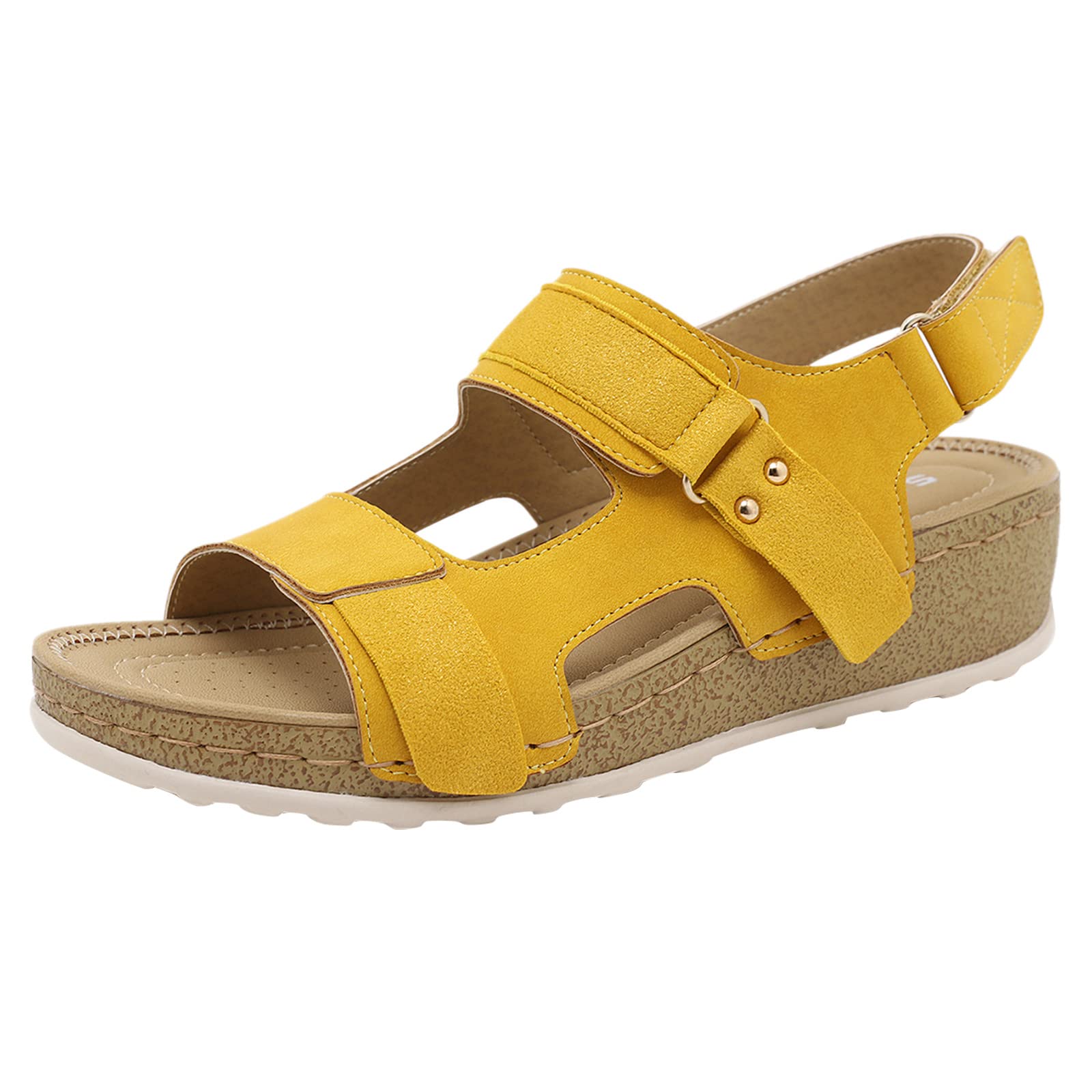 Women's Comfortable Black Wedge Sandals with Strap - Summer Fashion Shoes for Ladies | Perfect for Beach, Vacation & Casual Outings