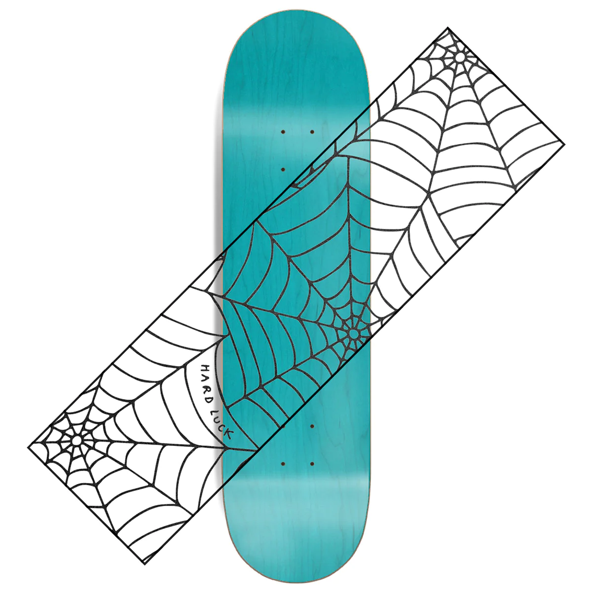 Hard Luck Reverse Web Grip Tape - Premium Skateboard Grip Tape for Enhanced Board Control - Perfect for Street Skating, Tricks, and Longboard Riding