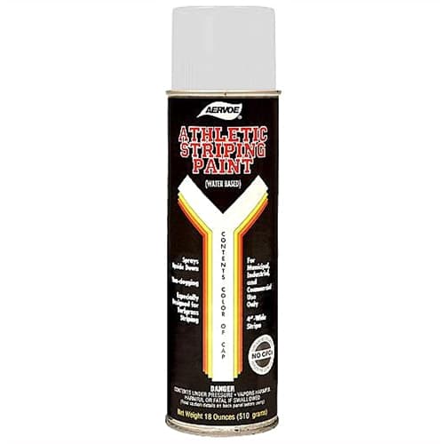 Aervoe 710 18 oz. White Traffic Striping Paint - Solvent-Based High Visibility Road Marking Paint for Parking Lots, Driveways & Pavement