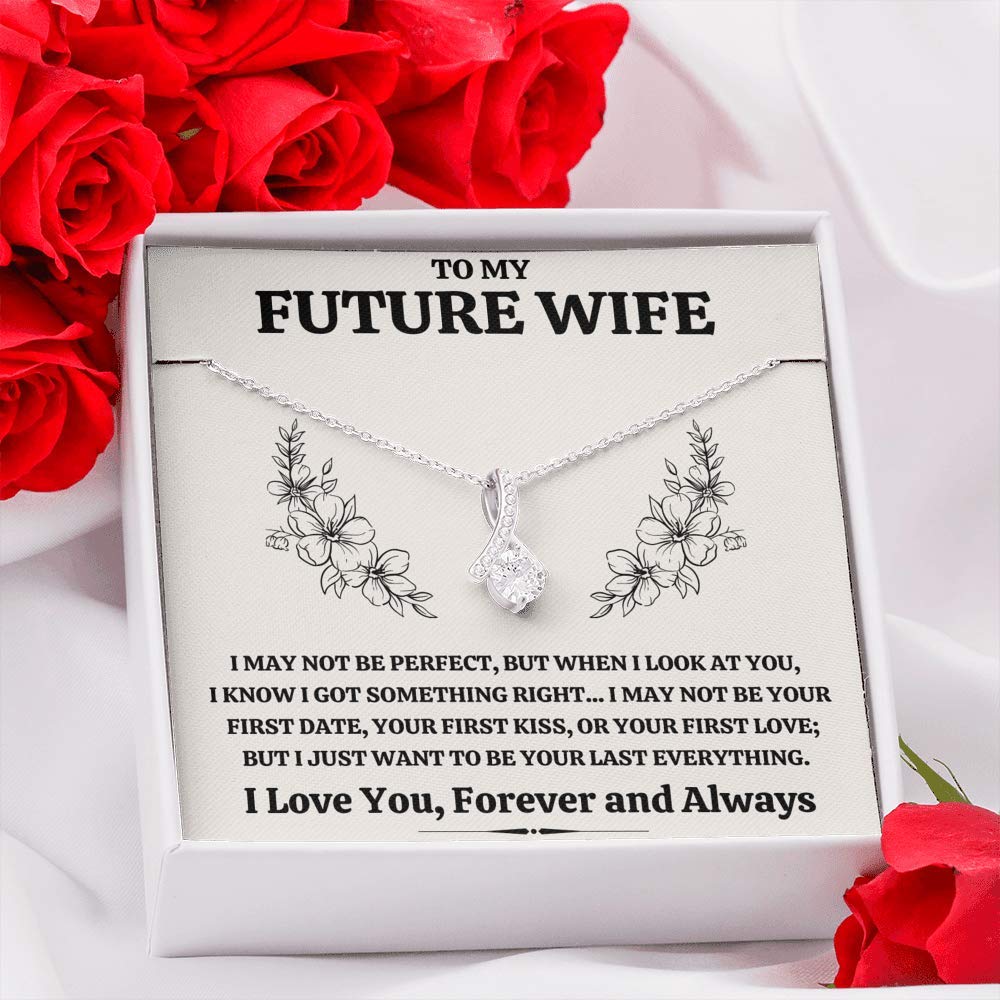 Alluring Beauty Necklace for Wife - Romantic Gift with Card & Box