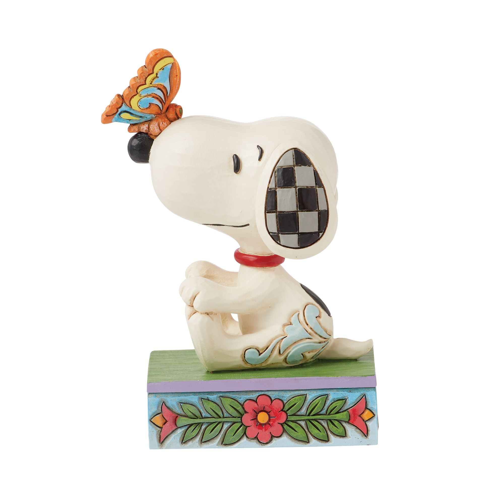 Snoopy Plush Toy with Butterfly on Nose - Cute Cartoon Dog Stuffed Animal for Kids, Gifts & Home Decor - Perfect for Birthday Presents, Nursery Decor and Collectibles