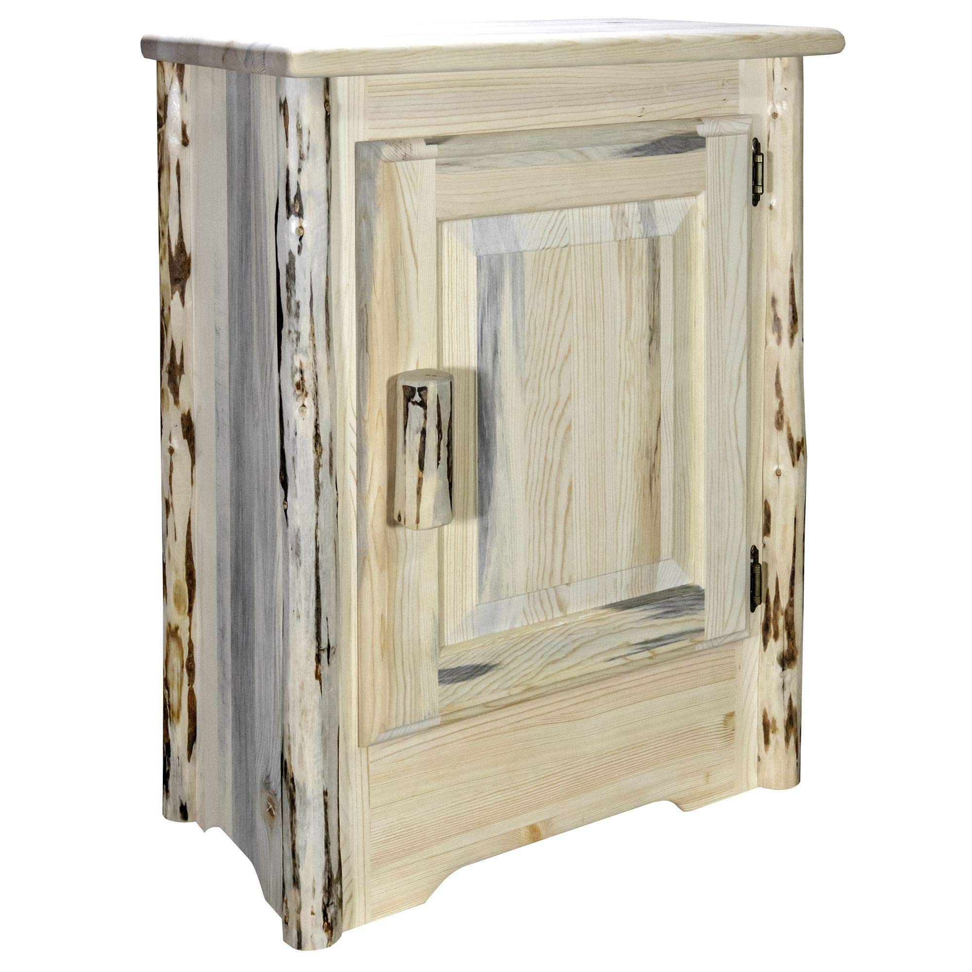 Montana Woodworks Accent Cabinet - Right Hinged, Unfinished Wood for Custom Staining & Painting | Perfect for Living Room, Bedroom, or Entryway Storage & Decor