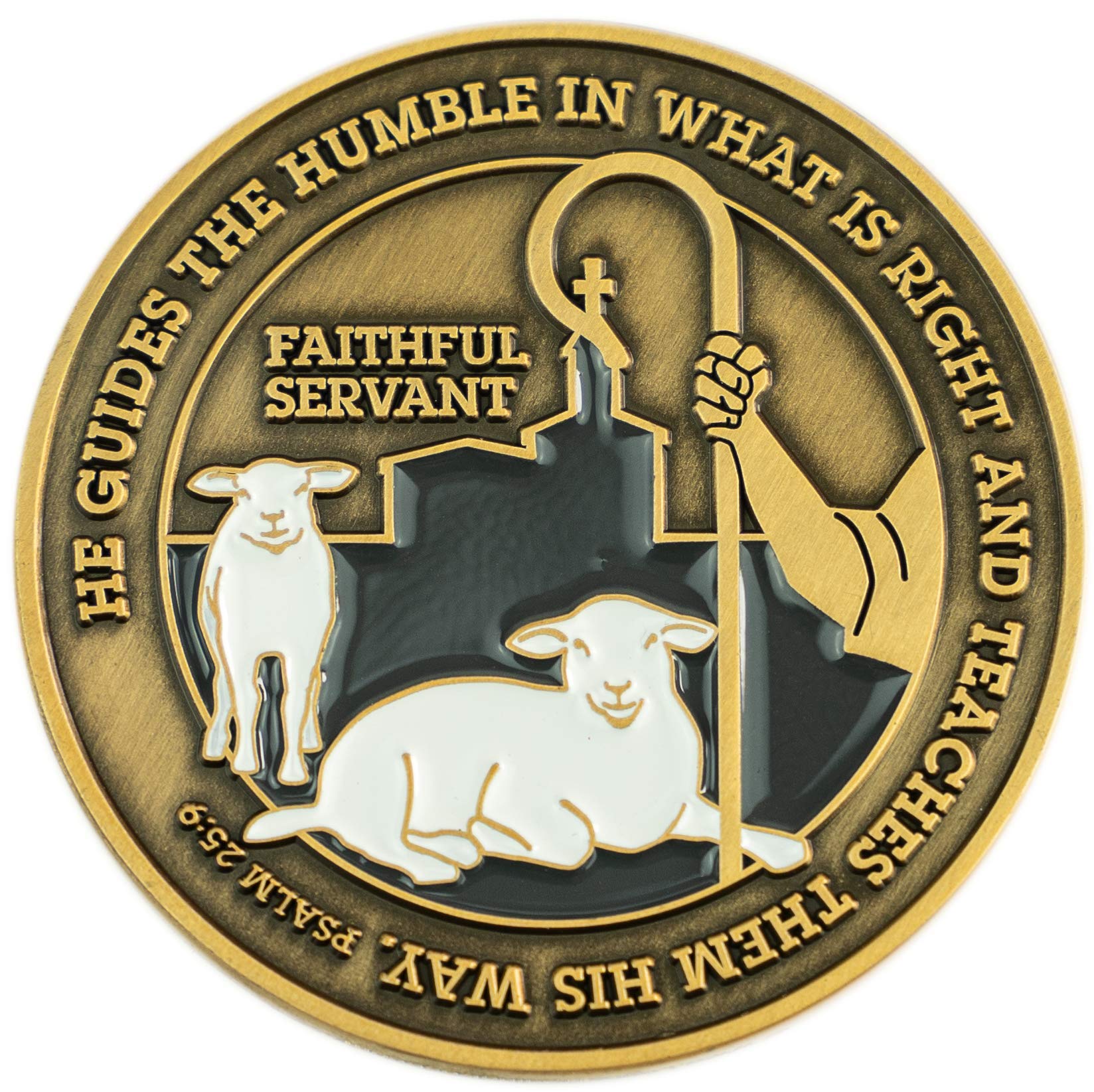 Bulk Pack of 10 Pastors Coins - Pastor Appreciation Gifts for Men & Women - Christian Religious Prayer Tokens for Ministers, Bishops & Priests - Perfect for Church Events, Ordinations & Spiritual Encouragement