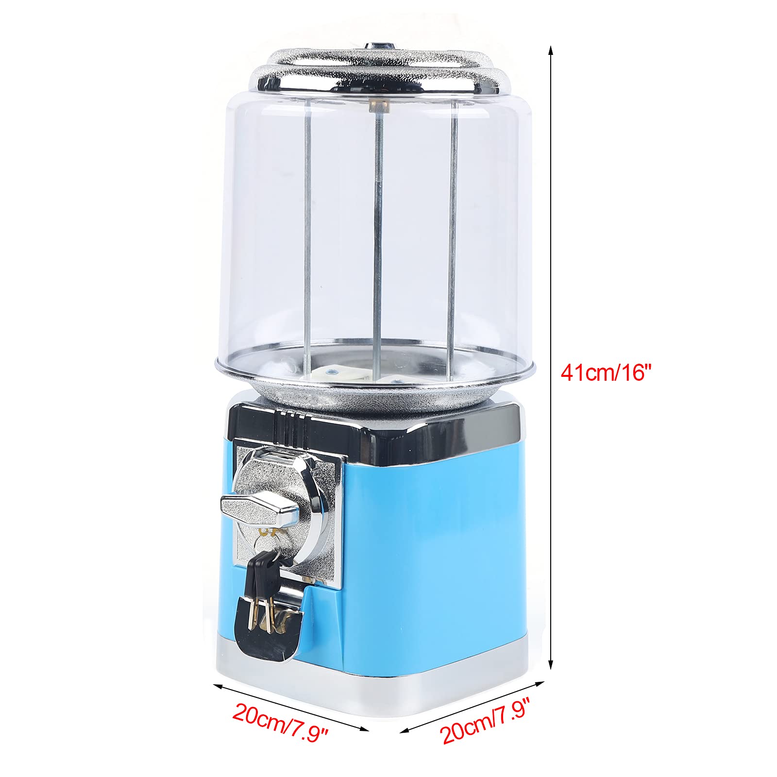 Automatic Candy Vending Machine for Home & Commercial Use - Small Candy Dispenser with Coin Mechanism (Blue) | Perfect for Retail Stores, Offices, and Home Entertainment