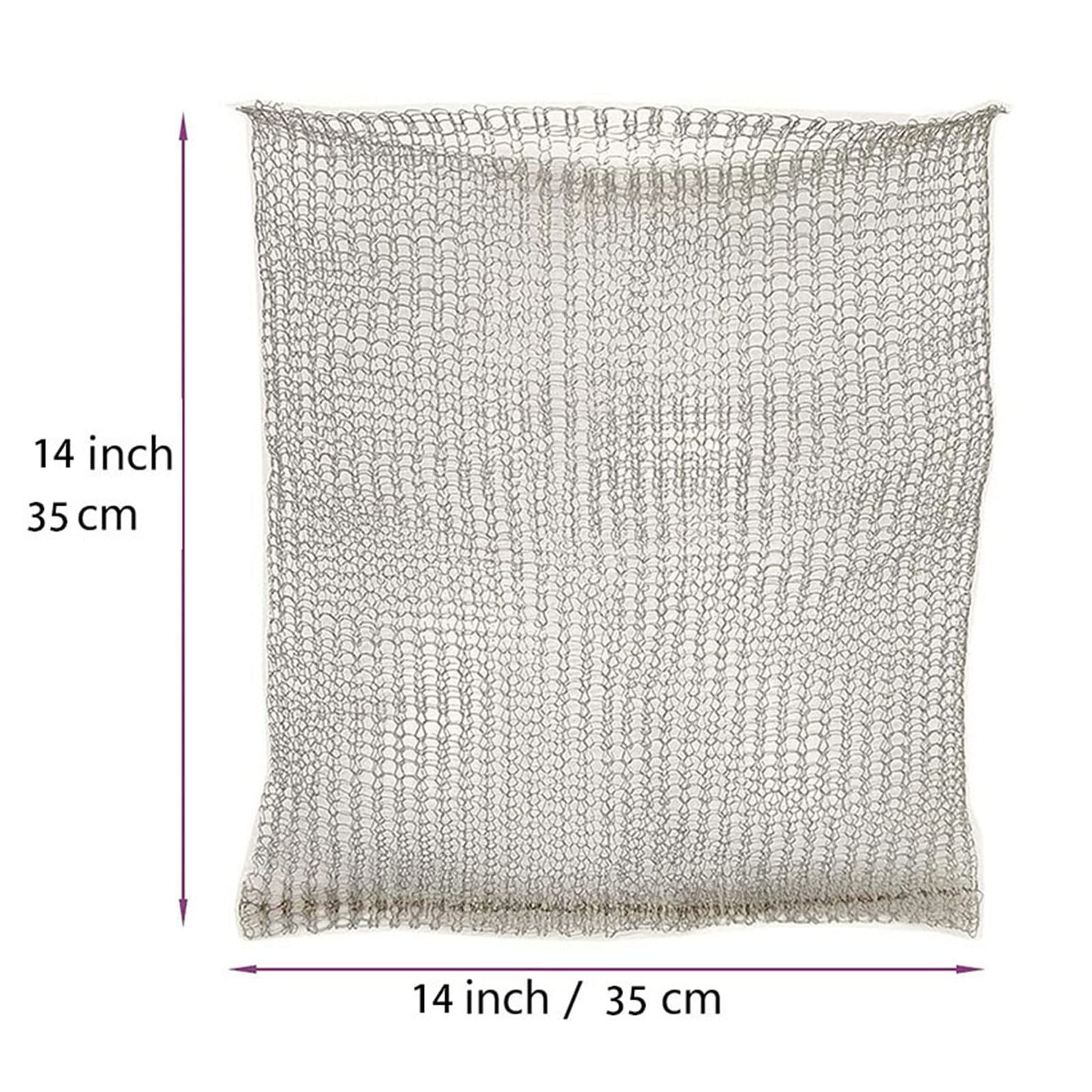 4 Pack Stainless Steel Root Protection Net Bags - Gopher & Vole Wire Mesh Baskets for Garden Plants & Flowers - Durable Plant Root Guard for Outdoor Gardening & Landscaping