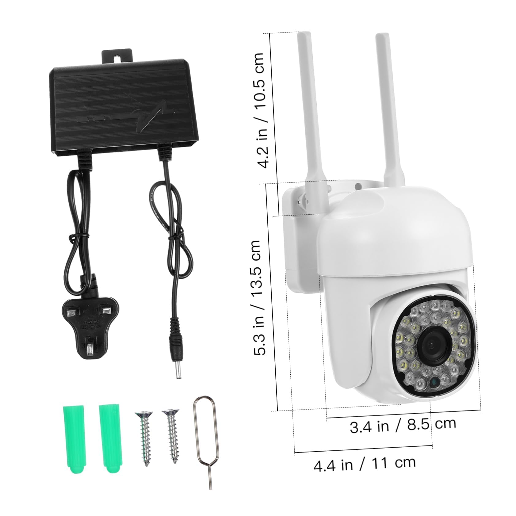 Wireless Security Camera Indoor Outdoor - HOMSFOU 1080P HD WiFi Home Surveillance Camera with Night Vision, 2-Way Audio, Motion Detection for House, Baby Monitor & Pet Camera