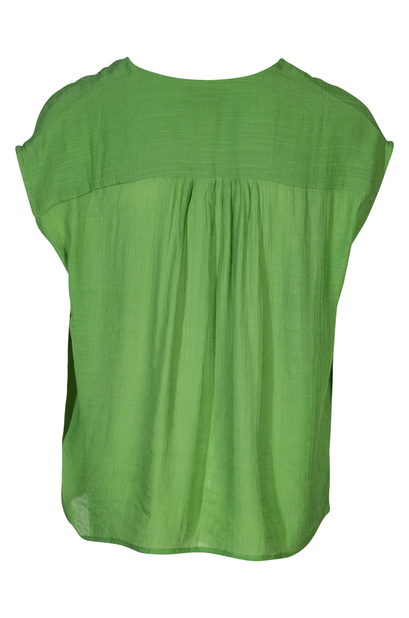 Soft Crosshatch V-Neck Top for Women - Comfortable & Stylish Apple Print Blouse | Perfect for Casual Wear, Office Outfits & Everyday Fashion