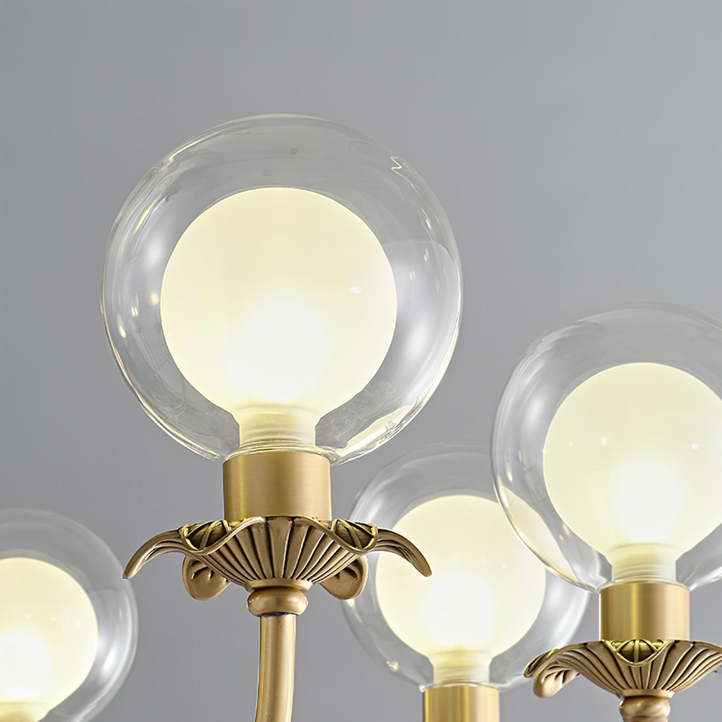 Elegant Aureate Radiance Glass Chandelier - Modern Crystal Ceiling Light Fixture for Dining Room, Living Room & Bedroom Decor