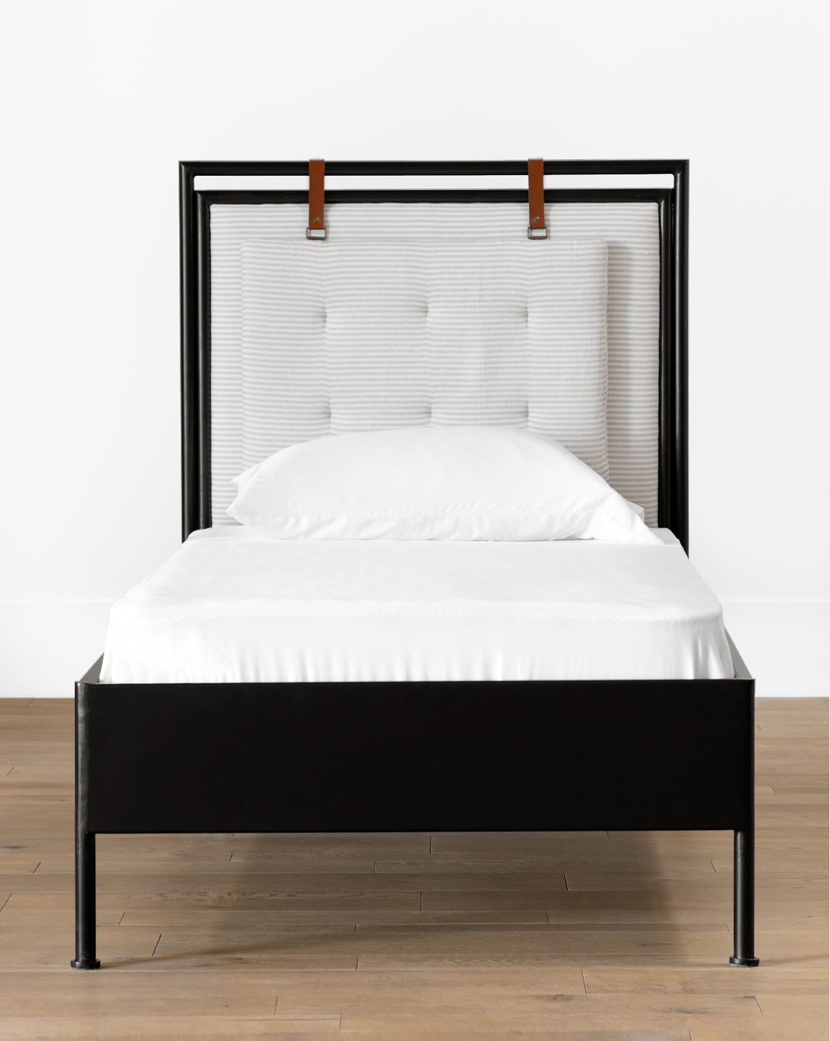 Sutherland Twin Bed Frame - Sturdy Wooden Platform Bed with Headboard - Perfect for Kids, Teens & Guest Rooms - Ideal for Small Spaces & Dorm Rooms