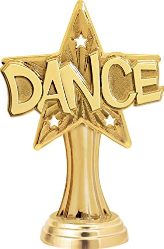 Personalized Pink Dance Star Burst Trophy with Engraving - Crown Awards for Dance Competitions, Recitals & Ballet Performances - Prime Eligible
