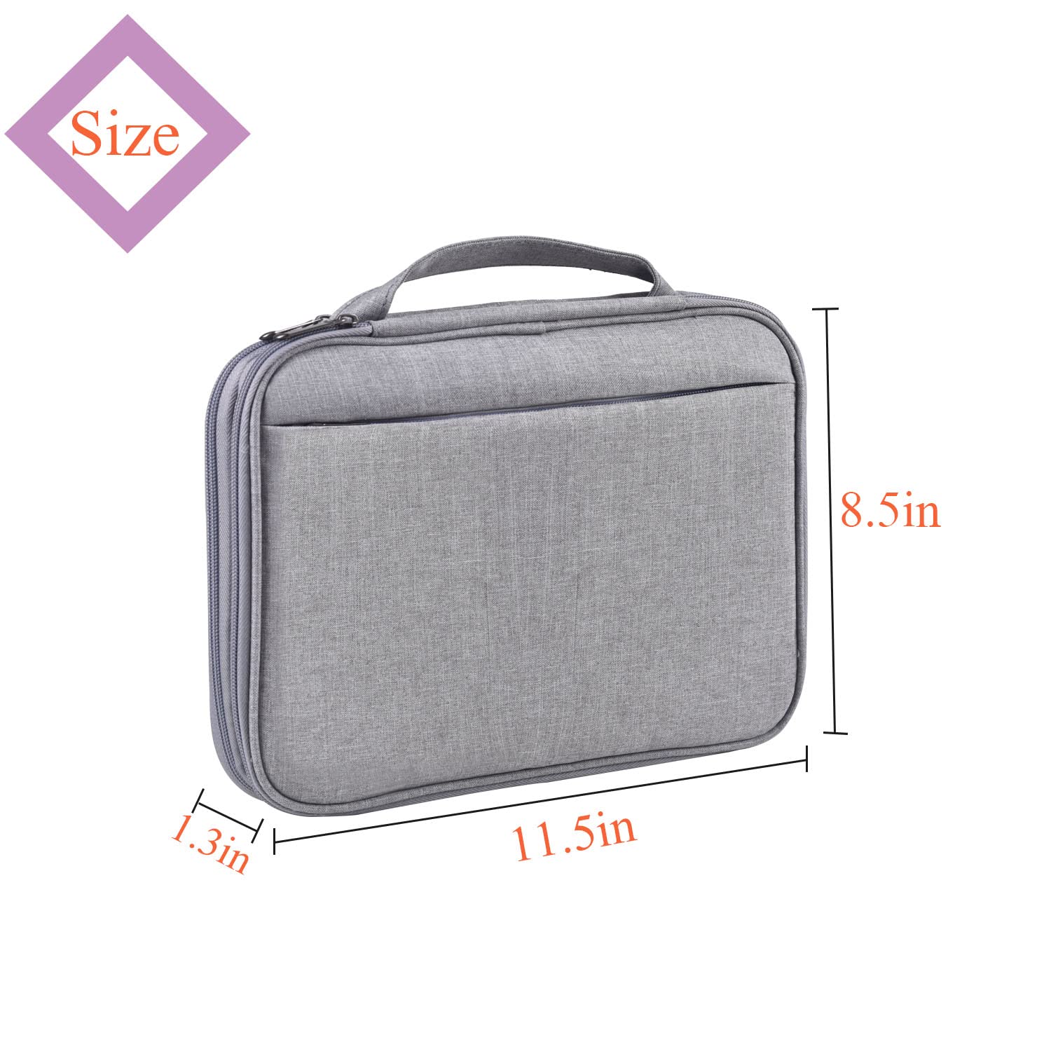 Premium Watch Band Storage Case & Organizer Bag - Holds 35 Watch Straps & Accessories - Durable Watch Band Holder Carrying Case (Gray) - Perfect for Travel, Home Organization & Watch Collection Display