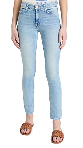 MOTHER Women's Mid Rise Dazzler Jeans - Stretch Denim Skinny Jeans for Women | Perfect for Casual Outfits, Date Nights & Office Wear