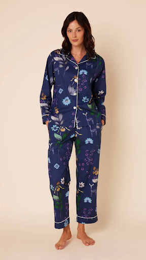 Premium Pima Cotton Pajama Set for Women - Soft & Breathable Sleepwear - Perfect for Lounging, Relaxing & Gift Giving