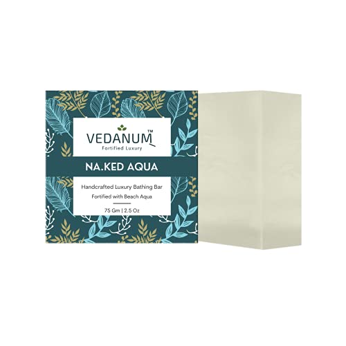 VEDANUM Handmade Beach Aqua Soap with Mountain Mist - Natural Moisturizing Bath Bar for Sensitive Skin - Perfect for Spa Day, Relaxing Bath & Luxury Gift Sets