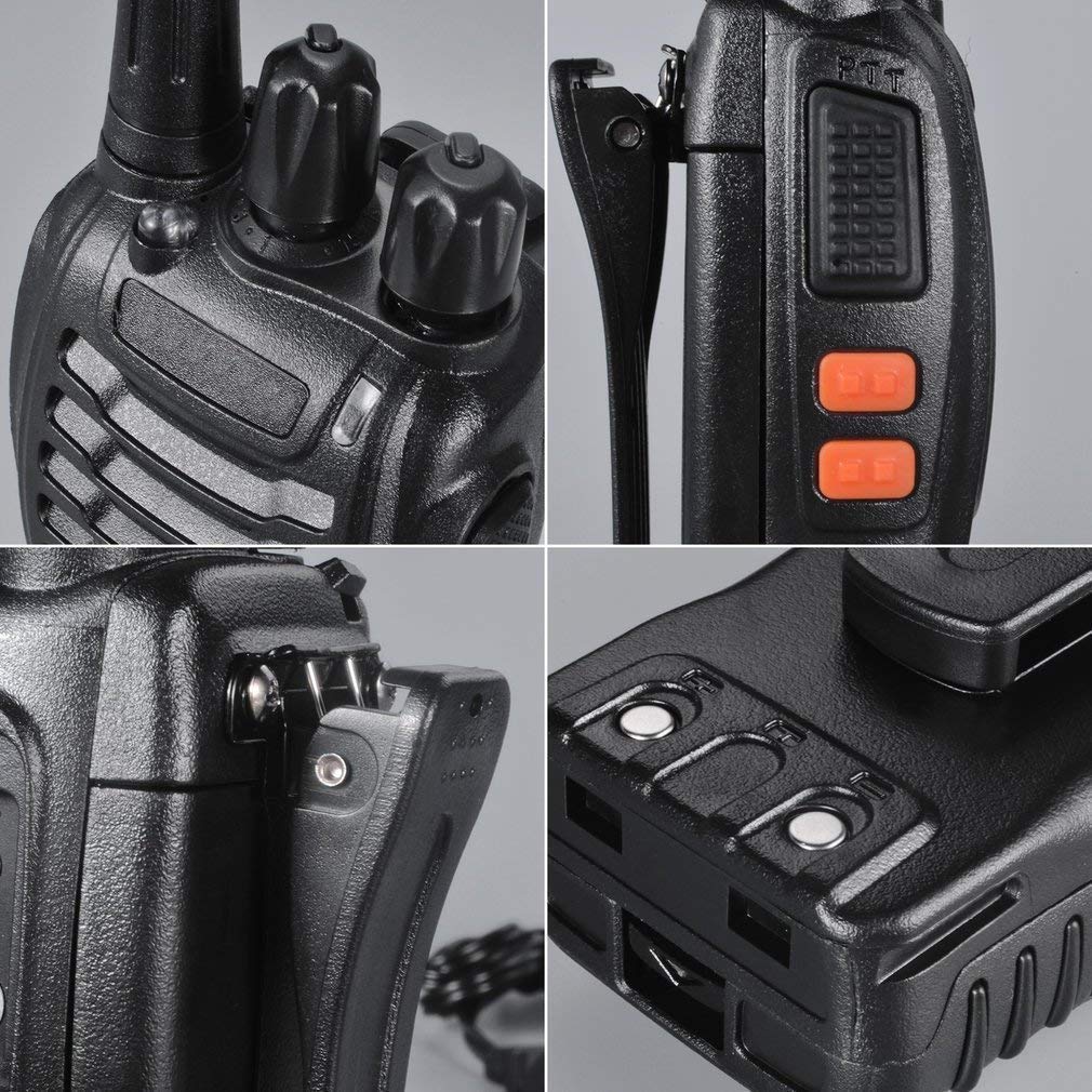 4 Pack Professional Walkie Talkies - PMR446 VOX 16CH CTCSS/DCS Long Range Two Way Radios with Earpiece | Ideal for Outdoor Adventures, Camping, Hiking, Survival & Emergency Communication