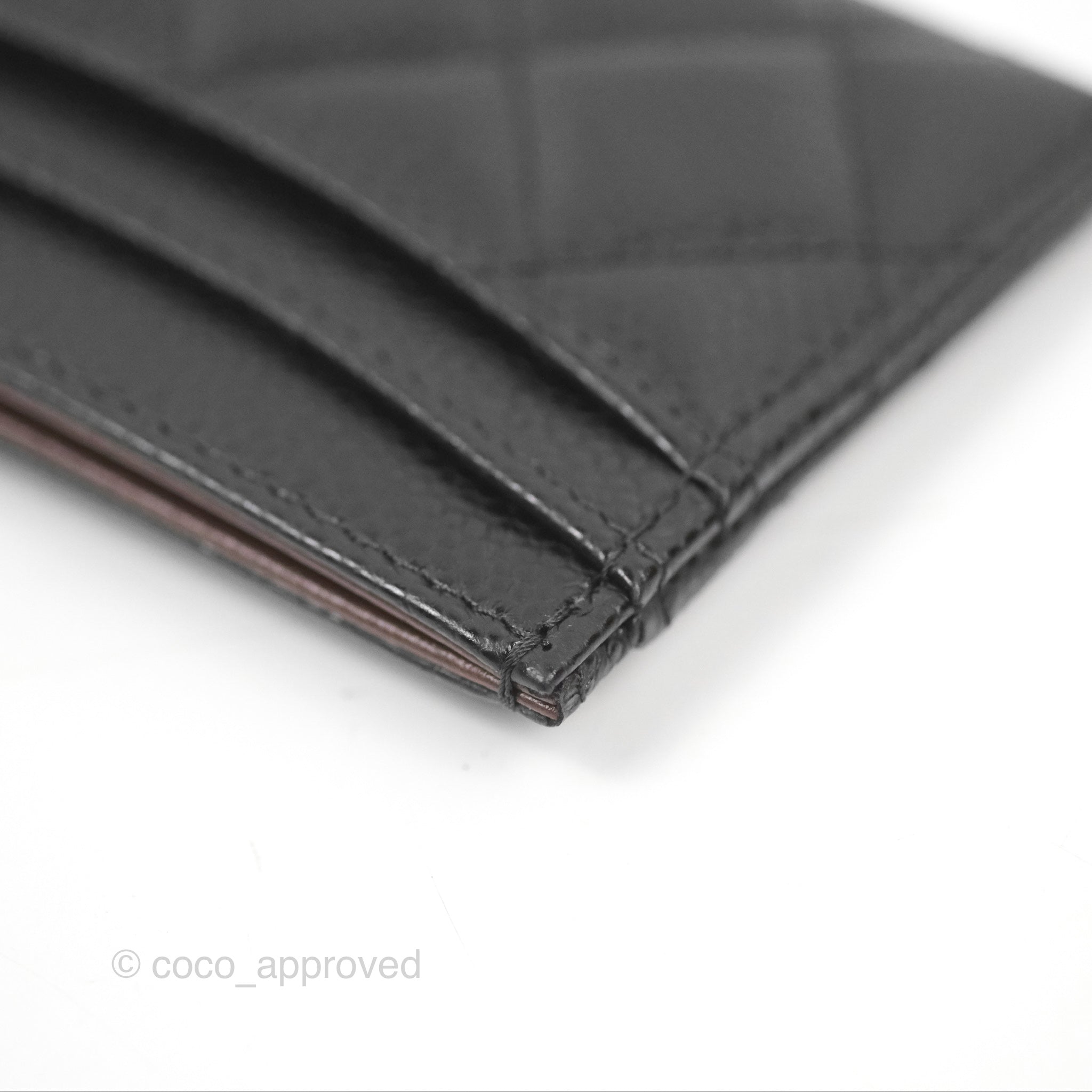 Chanel Classic Flat Card Holder Wallet - Black Caviar Leather with Gold Hardware - Perfect for Everyday Use & Gift Giving