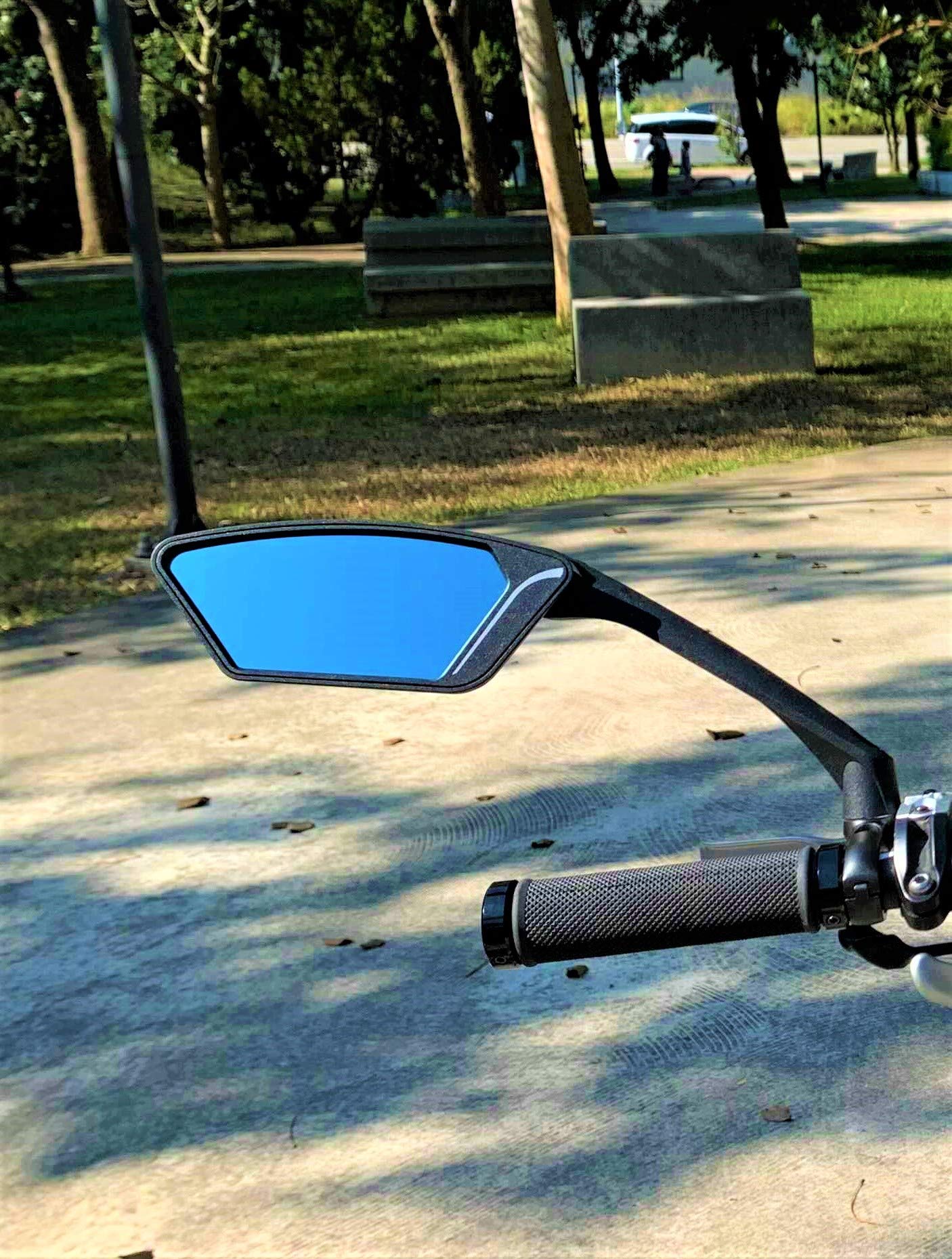 MEACHOW Scratch-Resistant Bike Mirror - Rotatable Handlebar Rearview Mirror for Safe Cycling, ME-010 | Durable Glass Lens for Road & Mountain Bikes | Perfect for Commuting, Touring & Outdoor Adventures