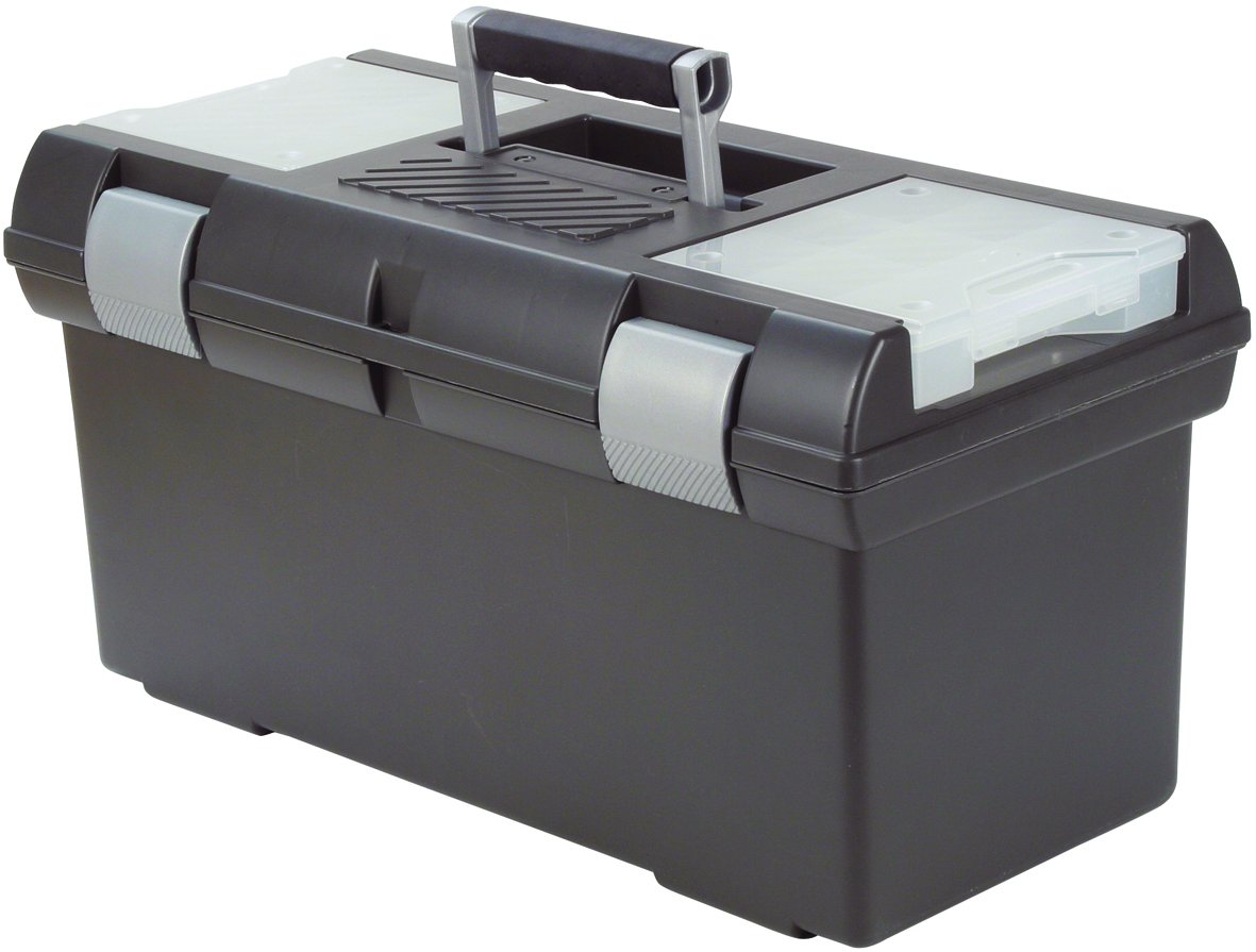 Curver 155338 XL Polypropylene Toolbox - Durable Storage Organizer for Tools, Crafts & DIY Supplies | Perfect for Garage, Workshop & Home Organization