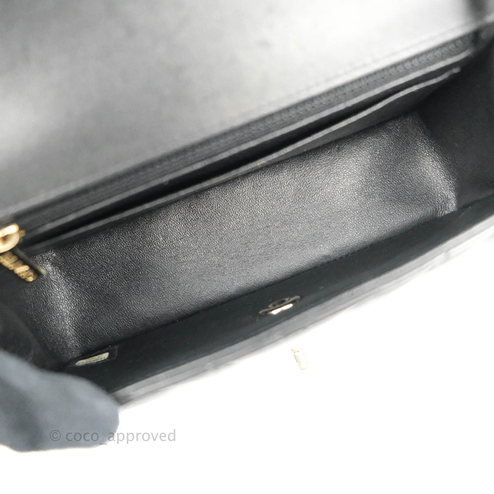 Chanel Chevron Mini Rectangular Flap Bag in Black Lambskin with Gold Hardware - Luxury Crossbody Purse for Women, Perfect for Evening Events & Date Nights
