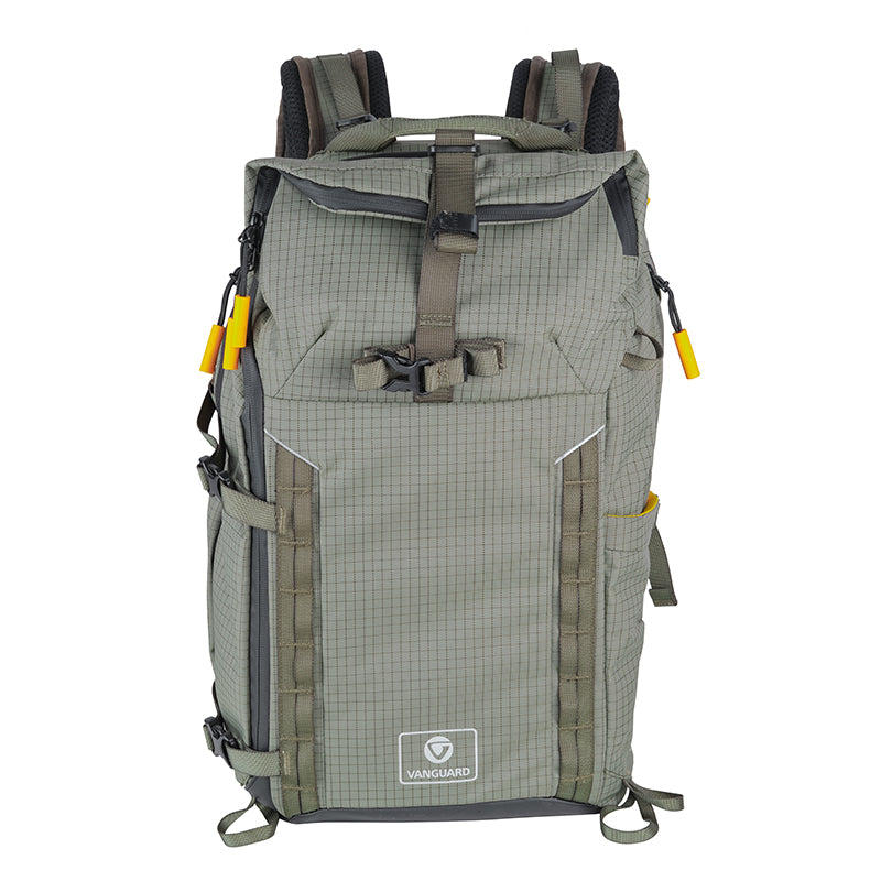 VEO Active 46 Khaki Green Camera Backpack with USB Charging Port - Waterproof DSLR Bag for Travel & Outdoor Photography - Perfect for Hiking, Camping & Professional Photographers