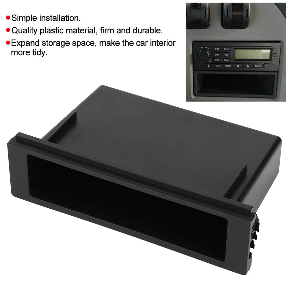 Terisass Single DIN Pocket Organizer - Universal Car Stereo Dash Kit & Radio Storage Box for Chevy Cruze | Perfect for Installation & Organizing Small Items in Your Vehicle