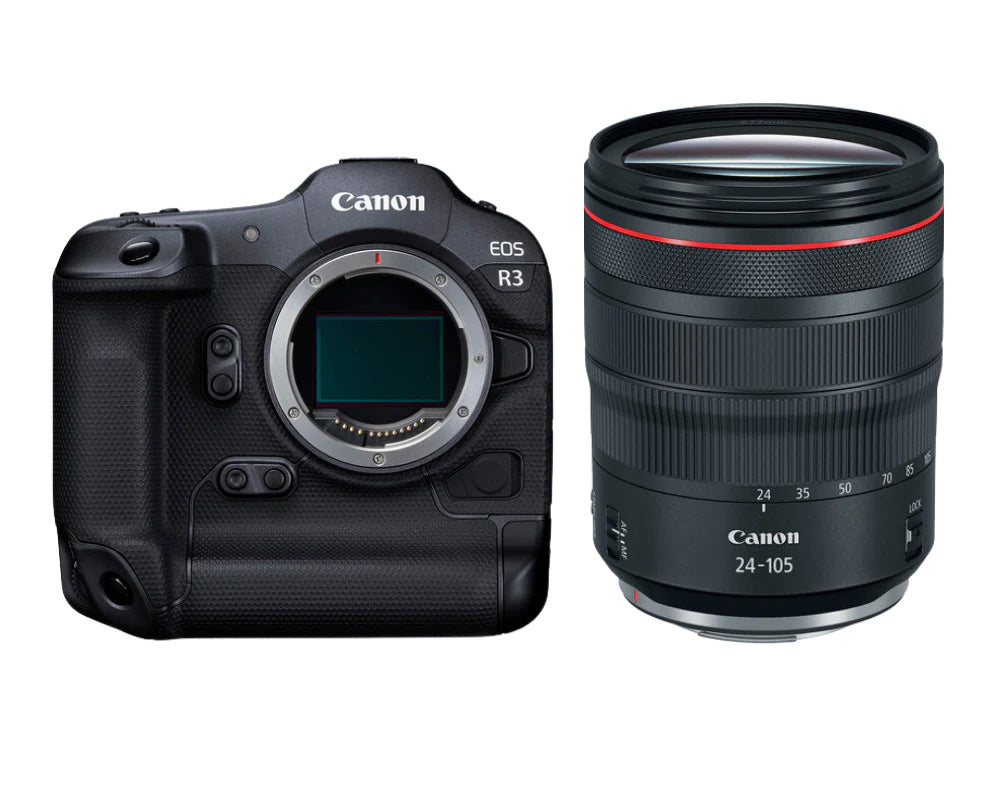Canon EOS R3 Full Frame Mirrorless Camera with RF 24-105mm f/4L IS USM Lens Kit - Professional Photography & Videography for Sports, Wildlife, and Events