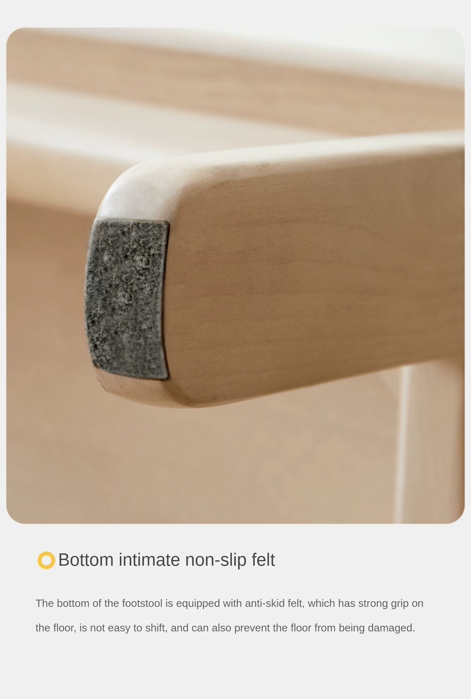 Birch Solid Wood Kids Multifunctional Low Foot Stool - Durable Step Stool for Bathroom, Kitchen, and Playroom - Perfect for Toddlers and Children